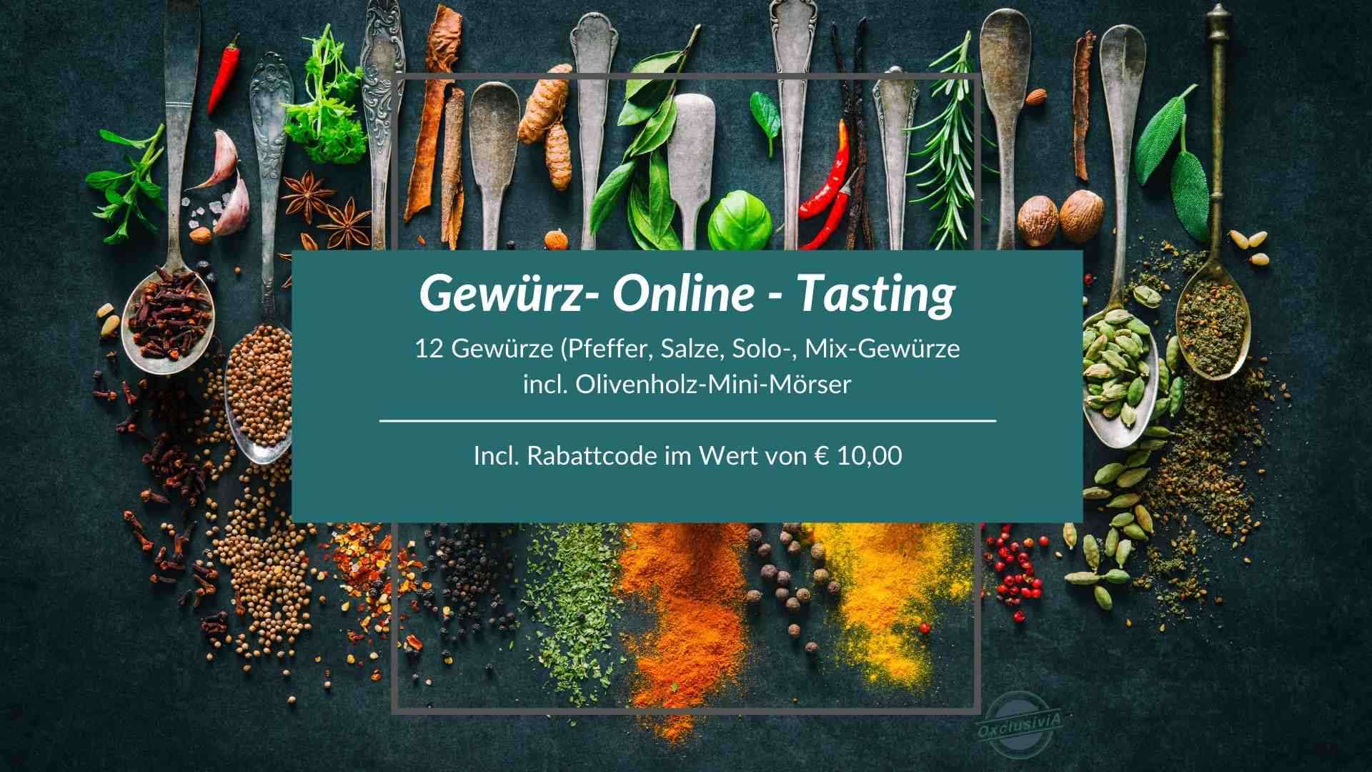 Einführung in die Welt der Gewürze Online Tasting 14. November 2024