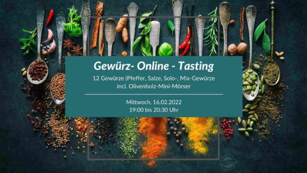 Gewürz Online Tasting 16. Februar 2022